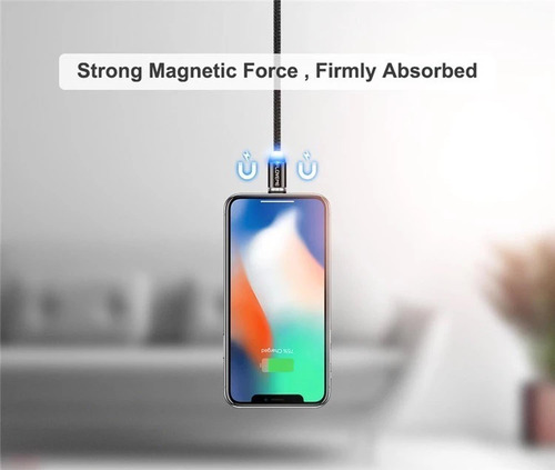 Cargador Magnetico 3 En 1 Micro Usb, Lightning Y Tipo