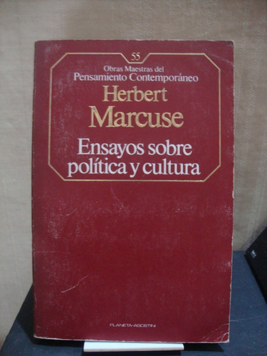 Ensayos Sobre Politica Y Cultura - Herbert Marcuse