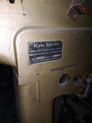 Maquina Tejer Industrial Karl Mayer. Raschel Galga 18. 