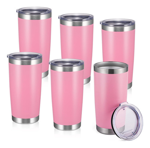 Vaso Termico De Metal P/ Interiores Y Exteriores-rosa X6