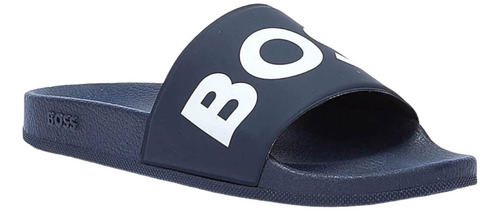 Sandalias Hugo Boss Sean Slide Lgpr Azul Marino Originales