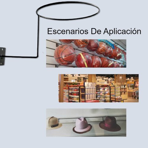 6pcs Soporte De Metal For Casco Soporte De Pared Sombrero