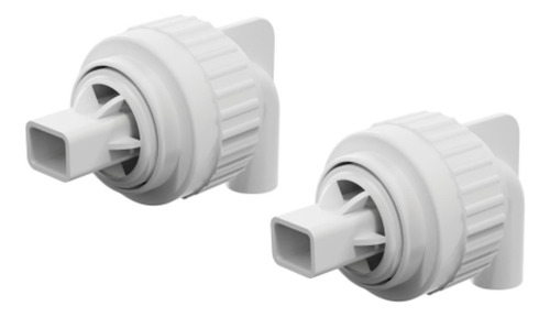 2 Conectores De Boquilla De De Pato Para , Blanco