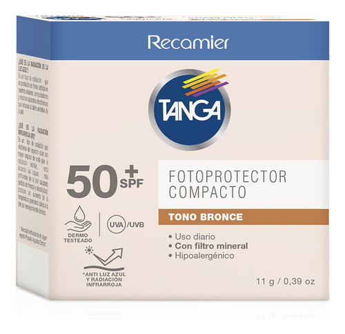 Fotoprotector Tanga Compacto Bronce Fps50 X 11g