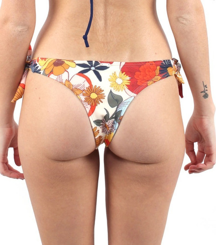 Bombacha Bikini Rip Curl Summer Loving Media Cola 6915 Tiras