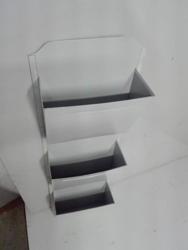 Imagen 2 de 6 de Revistero Fichero Zinc Triple Color Artesanal