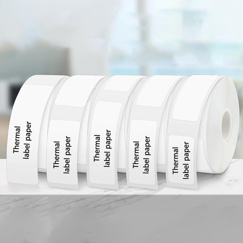 4 Etiquetas Térmicas Blancas Plegadas En De 12 Mm X