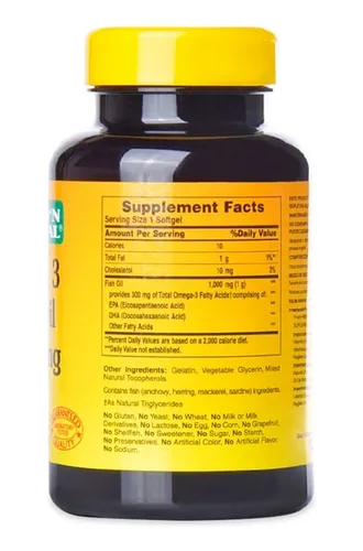Omega 3 Fish Oil 1000mg Good Natural X 100 Capsulas