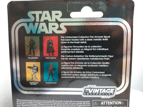 Star Wars The Armorer Vintage Collection Grafito Carbonized