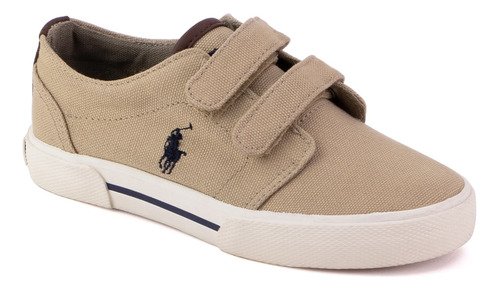 Tenis Polo Ralph Lauren Para Niño Color Café