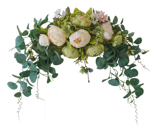 Arco De Maleza Con Flores Artificiales Adorno Para Puerta