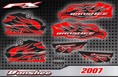 Calcos Opcionales Yamaha Banshee 350 2007 Fxcalcos2