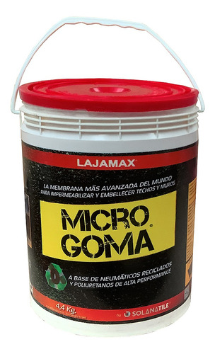 Microgoma Membrana Impermeabilizante Techos 4,4kg Solanatile Color Gris Claro