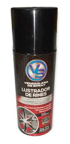 Lustrador De Rines Vspray Cromo Aluminio 265cm3