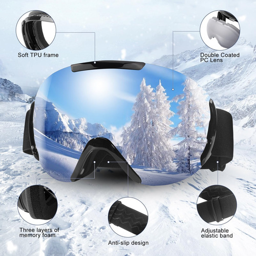 Gafas De Snowboard De Gzerma Para Hombres Mujeres Otg Gafas