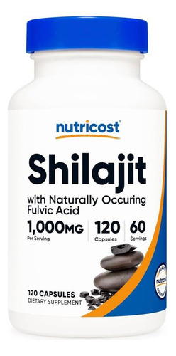 Original Nutricost Shilajit 1000mg 120cap Acido Fulvico