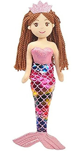 Linzy Toys, 18'' Alani Mermaid Soft Plush Toys Rag Doll, Li