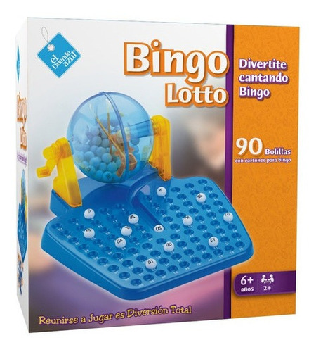 Bingo Lotto Con Bolillero Juego De Mesa El Duende Azul