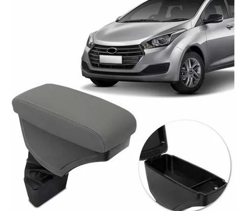 Imagen 6 de 8 de Consola Apoya Brazo Auto Hyundai Hb20 Ecocuero