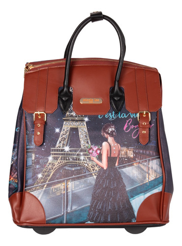 Maleta De Negocios Nicole Lee Fiona Carry On Estampada Fw23 Color Tonight For You