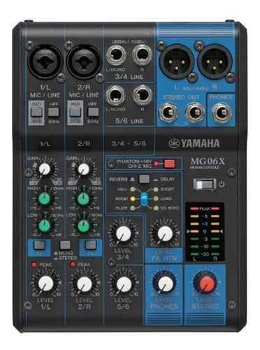Consola De Mezclas De 6 Canales Yamaha Con Efectos Digitales