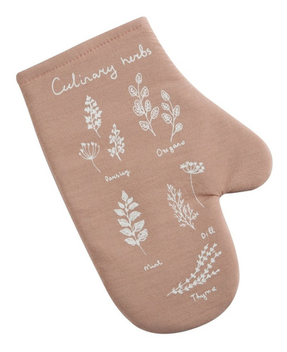 Manopla Jean Cartier Estampada Culinary Herbs 28x18 Cm