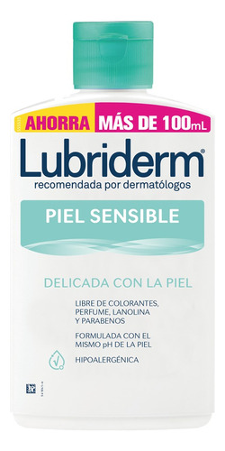 Lubriderm Crema Corporal Piel Sensible 400 Ml