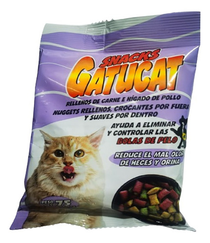 Snacks Gatucat Nuggets Gatos X2 - Unidad a $14000