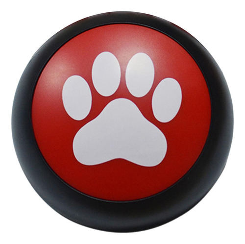 Botón De Conversación Grabable Comunicación Cachorro Rojo