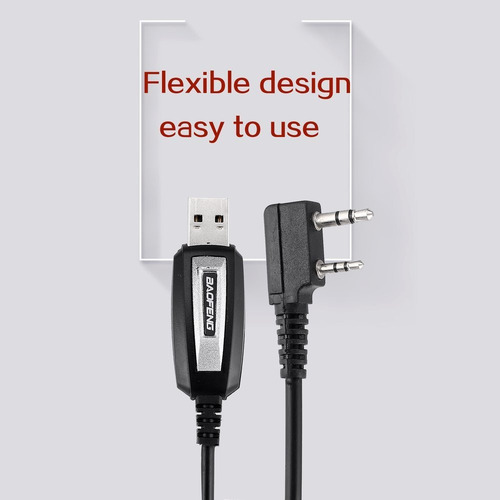Imagen 6 de 10 de Nuevo, Cable De Programación Usb Para Baofeng Radio Walkie T