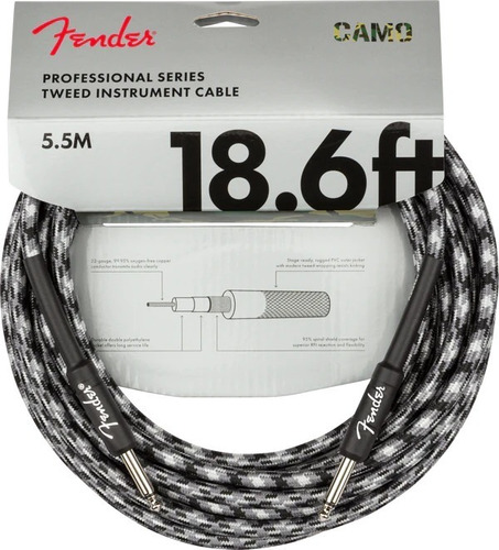 Cable Fender Pro 18.6 Inst Winter Camo 0990818124 5,5 Metros