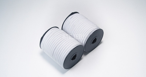 Imagen 5 de 6 de Elástico 5mm X 100 Metros Para Barbijos Y Tapaboca Blanco