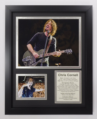 Legends Never Die Chris Cornell | Collage De Fotos Enmarcada