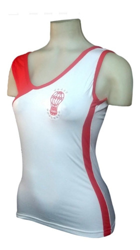 Imagen 2 de 6 de Musculosa Huracán Modal Blanca Rt Globomanía