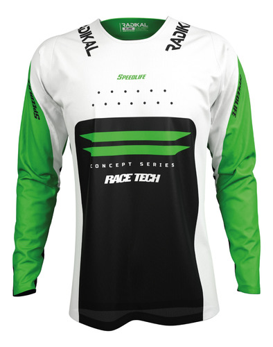 Jersey Vertex Verde - Radikal - Motocross / Atv