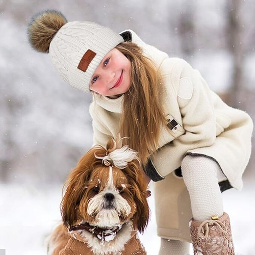 Gorro Invierno Para Niños,conjunto Bufanda Y Gorro Guantes