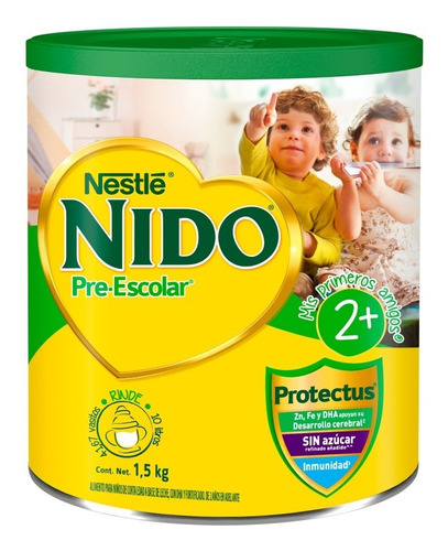 Leche Nestle Nido® Pre-escolar® 2 Años Inmunidad 1.5 Kg Sabor N/A