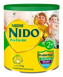 Nido leche nestle pre-escolar en polvo 2 años inmunidad 1.5 kg sabor