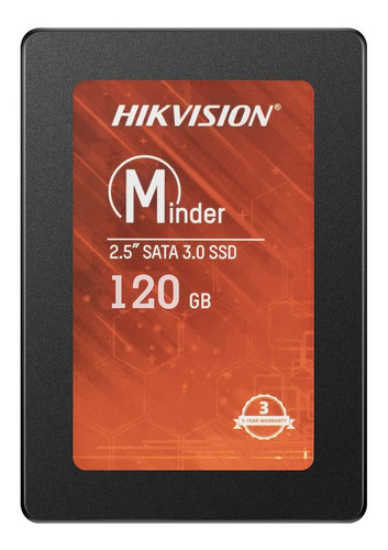 Imagen 1 de 4 de Disco sólido interno Hikvision Minder Series HS‐SSD‐Minder(S)/120G 120GB