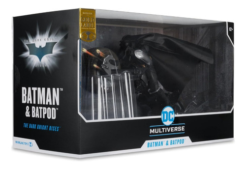 Mcfarlane Gold Label: Batman And Batpod Tdkr (Usado)