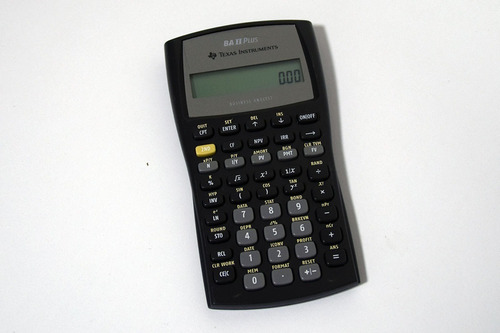 Calculadora Financiera Ba Ii Plus Texas Instruments Color Negro