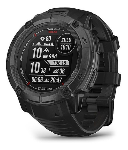 Relógio Garmin Instinct 2x Solar Tactical Edition preto 50 mm