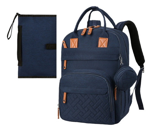 Bolso Mochila Maternal Con Cambiador, Estuche, Correas Y Usb