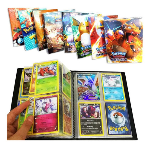 Carpeta Álbum 240 Cartas Pokémon Figuras Destacadas 4bxhoja 