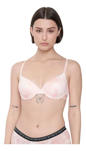 Sostén Mujer Push Up Copa C Coral Tie Dye Corona