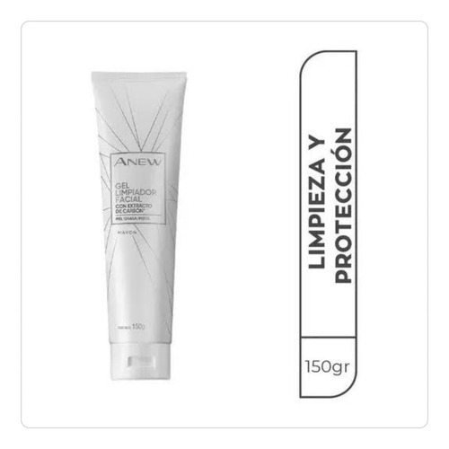 Pack 2 Gel Limpiador Facial Con Extracto De Carbón Anew Avon