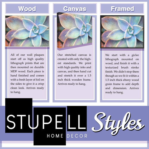 Stupell Home Decor - Juego De 3 Placas De Pared Para Triptic