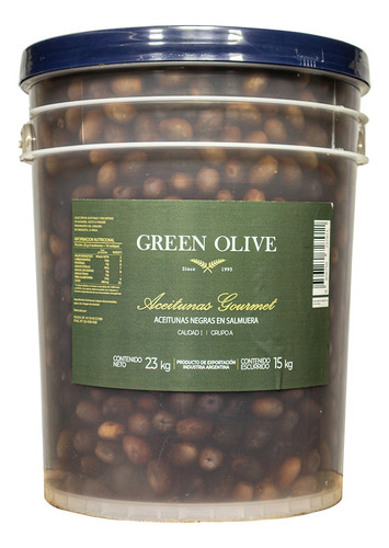Aceitunas Negras Naturales N° 0 X 15 Kg