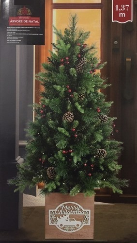 Árvore De Natal 1,37 M 430 Galhos 100 Luzes Pinhas Cerejas | Frete grátis Árvore De Natal 1,37 M 430 Galhos 100 Luzes Pinhas Cerejas | Frete grátis