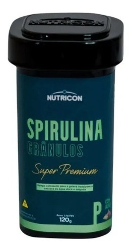 Ração Nutricon Peixes Spirulina Grânulos Premium 120g P